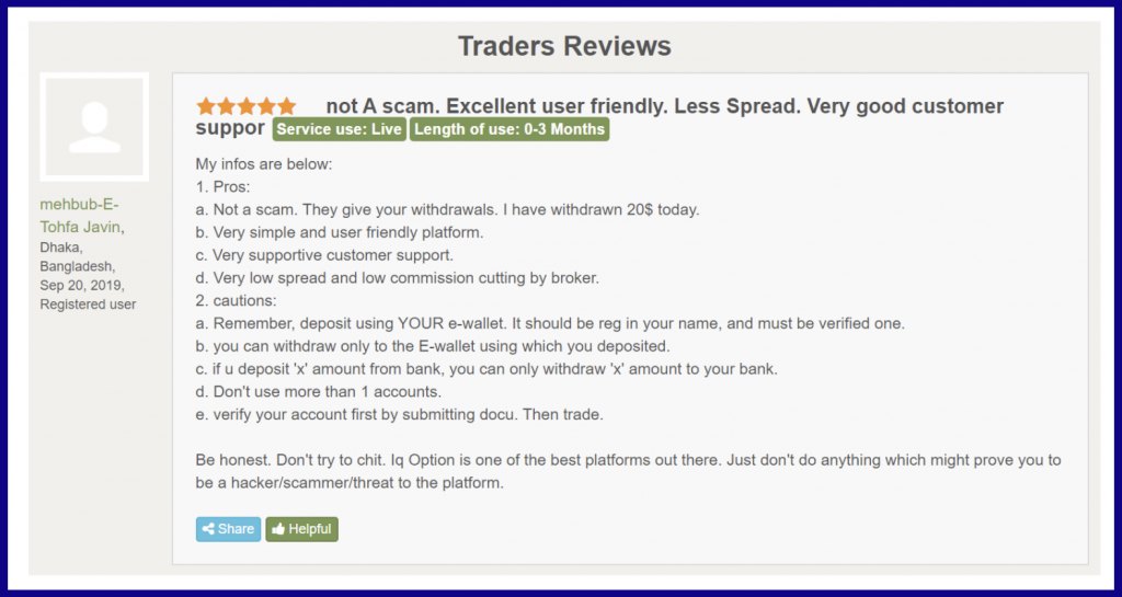 Iq Option Reviews from Forums 2