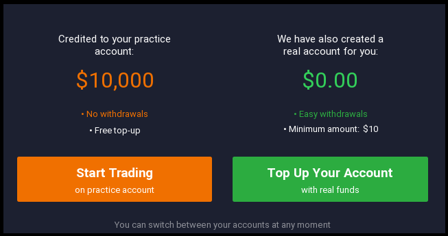 IqOption Accounts